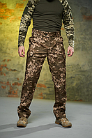 Чоловічі військові тактичні польові штани піксель на флісі