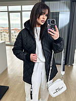 Женская весенняя куртка плащевка лаке на синтепоне с подкладкой 48-50 52-54 56-58