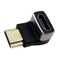 Переходник угловой 90° 8К HDMI Male - HDMI Female Alitek Black/grey
