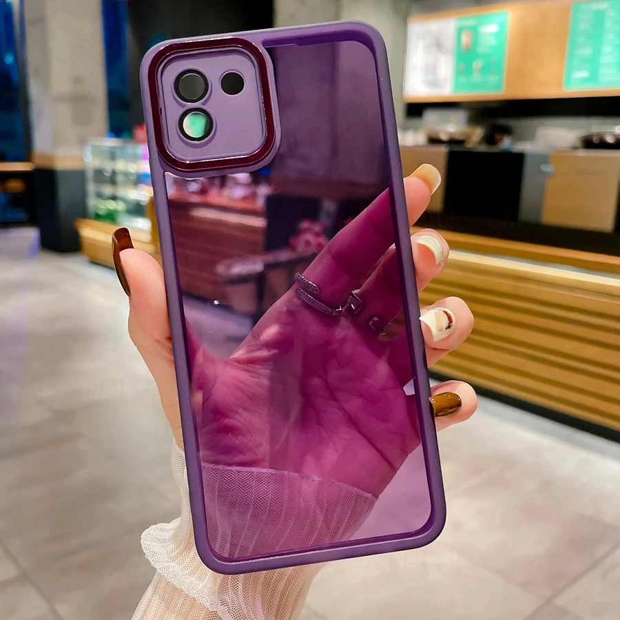 Силіконовий чохол Solid Color із захистом камери Xiaomi Redmi A1/A2 Violet