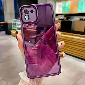 Силіконовий чохол Solid Color із захистом камери Xiaomi Redmi A1/A2 Violet, фото 1