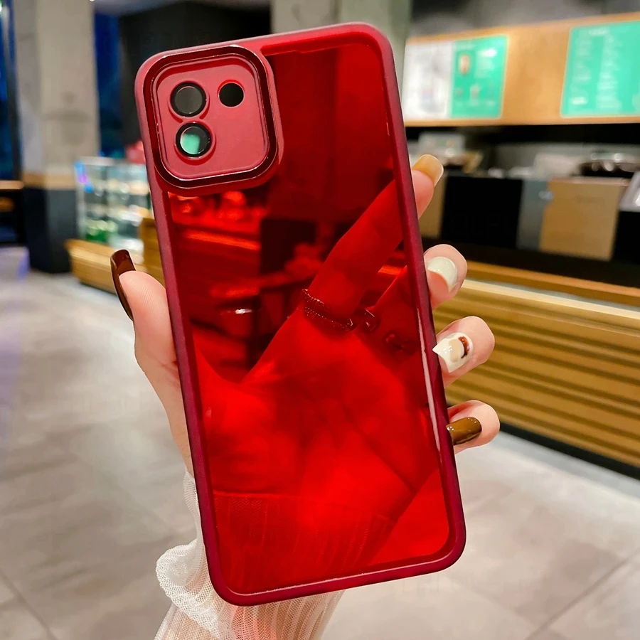 Силіконовий чохол Solid Color із захистом камери Xiaomi Redmi A1/A2 Red