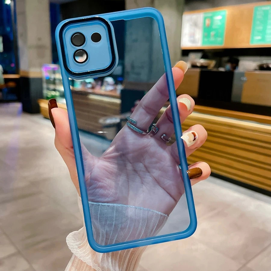 Силіконовий чохол Solid Color із захистом камери Xiaomi Redmi A1/A2 Blue
