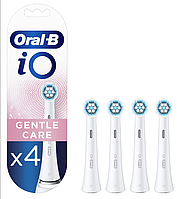 Oral-B Gentle Care iO Змінні насадки для зубної щітки white (білі) 4 шт Ділікатне чищення Braun