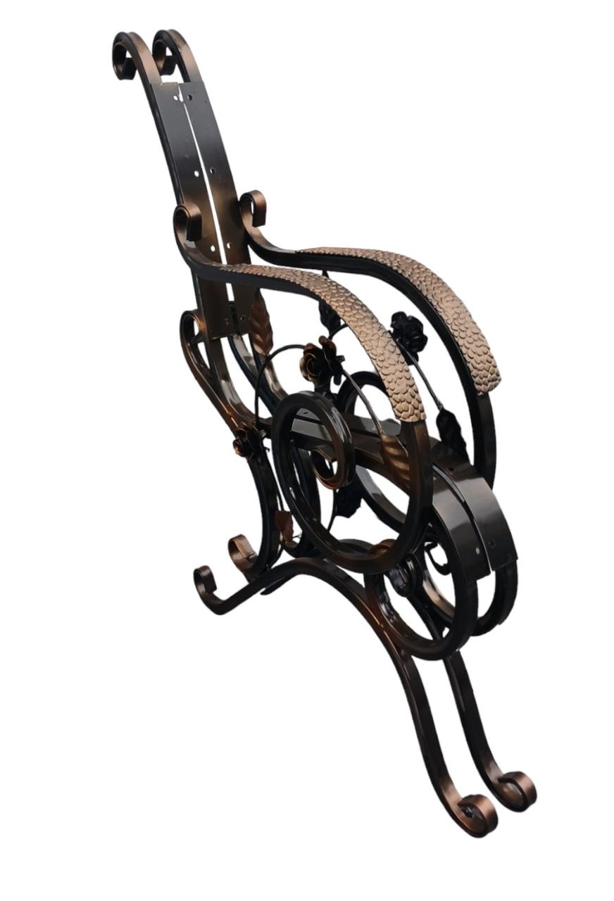 Ковані боковини для лавки  з квітами 20*20 з проф труби, фото 1