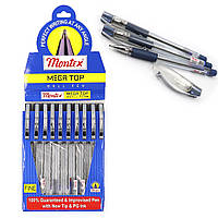 Ручка кулькова "Montex Mega top" метал кліп сін.