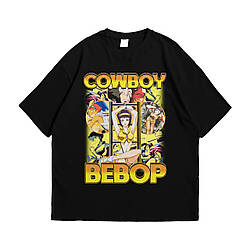 Футболка з принтом Cowboy Bebop S Чорний