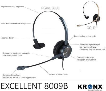 Комп'ютерна гарнітура Kronx Excellent 8009B