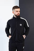 Спортивный костюм с ломпасами, чёрный Adidas