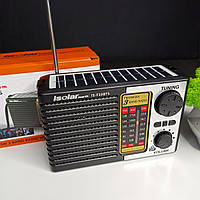 Радіоприймач Isolar iEarth IS-F10BTS у ретростилі з сонячною панеллю, USB, FM/AM/SW, TF, MP3