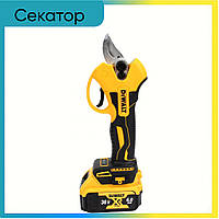 Садовый аккумуляторный секатор DeWalt DCMPP550P1 с двумя аккумуляторами (Аккумуляторные секаторы)