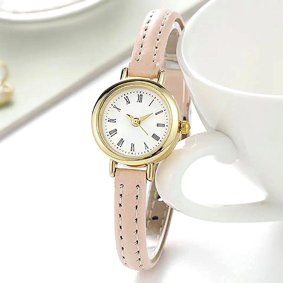Жіночий годинник.Класичний дизайн. Кварцові годинники для дівчаток.Годинники жіночі золотий корпус. Годинник на руку.
