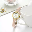 Жіночий годинник.Класичний дизайн. Кварцові годинники для дівчаток.Годинники жіночі золотий корпус. Годинник на руку., фото 2