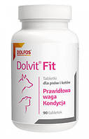 Долвит Фит Долфос Dolvit Fit Dolfos витаминная добавка для контроля массы тела у собак и кошек, 90 таблеток