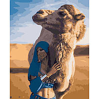 Набор для росписи по номерам Верблюд в Сахаре 40х50 см размер холст картина Strateg GS199