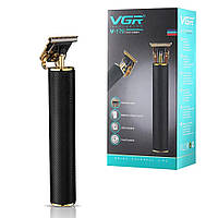 Профессиональный триммер VGR V-179 машинка для стрижки волос и бороды на аккумуляторе насадки (1, 2, 3 мм)