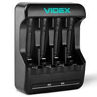 Зарядное устройство для аккумуляторов VIDEX VCH-N401 Черный