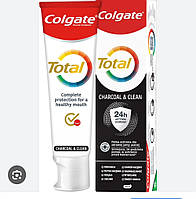 Зубная паста Colgate Total Charcoal & Clean антибактериальная с активированным углем 75 мл