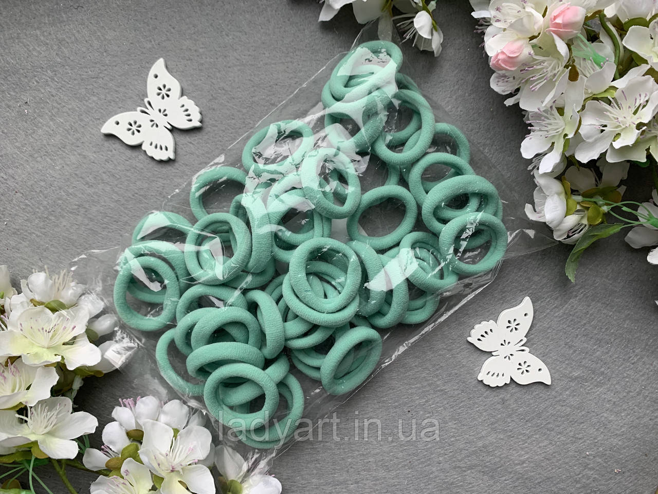 Гумка Калуш 4 см, 50 шт/уп. кольору евкліпт