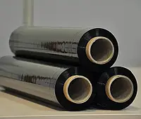 Защитный упаковочный стрейч пленка17 мкм - 500 мм × 2.2 кг - черный / 220 м