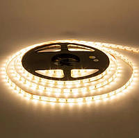Світлодіодна LED стрічка 8мм 4,8Вт/м 60 LED/м IP20 AVT-300WW3528-4,8W-12 теплий білий (5м)