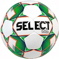 Футзальный мяч SELECT FUTSAL ATTACK GRAIN 343-WHITE/GREEN Размер 5