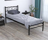 Кровать Сабрина лайт односпальная Черный 80 см х 190 см