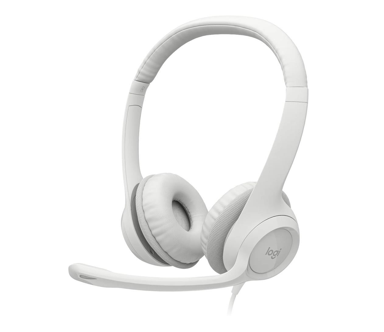 Навушники з мікрофоном Logitech H390 USB White (981-001286)
