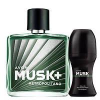 Мужской парфюмированный набор Avon Musk Metropolitano Эйвон Маск Метрополитано