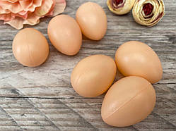 Набір пластикових яєць 6 шт/уп, h 4,5 см