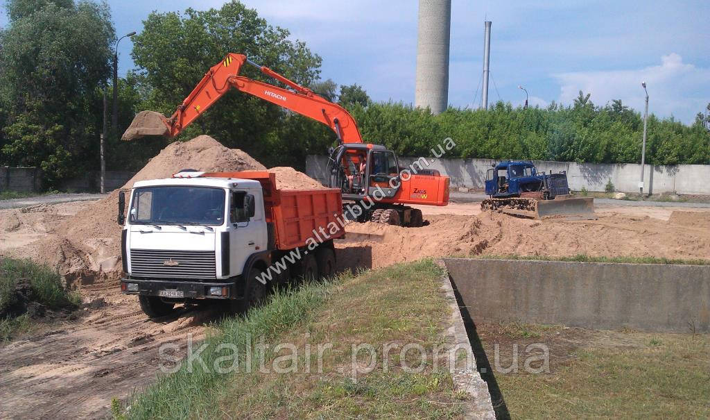 Доставка сипучих будматеріалів, вивіз будсміття