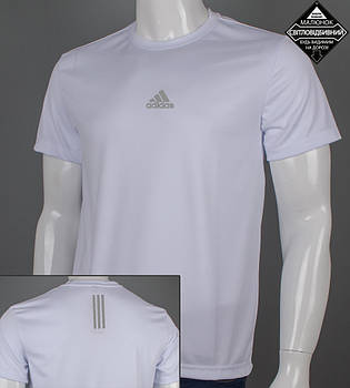 Футболка Coolpass Adidas 3 stripes 5440м (Уп.4шт M-XXL), Білий