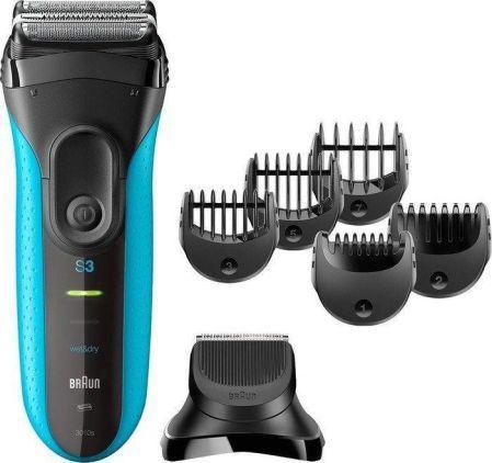 Електробритва чоловіча Braun Series 3 3010BT BK/BLU