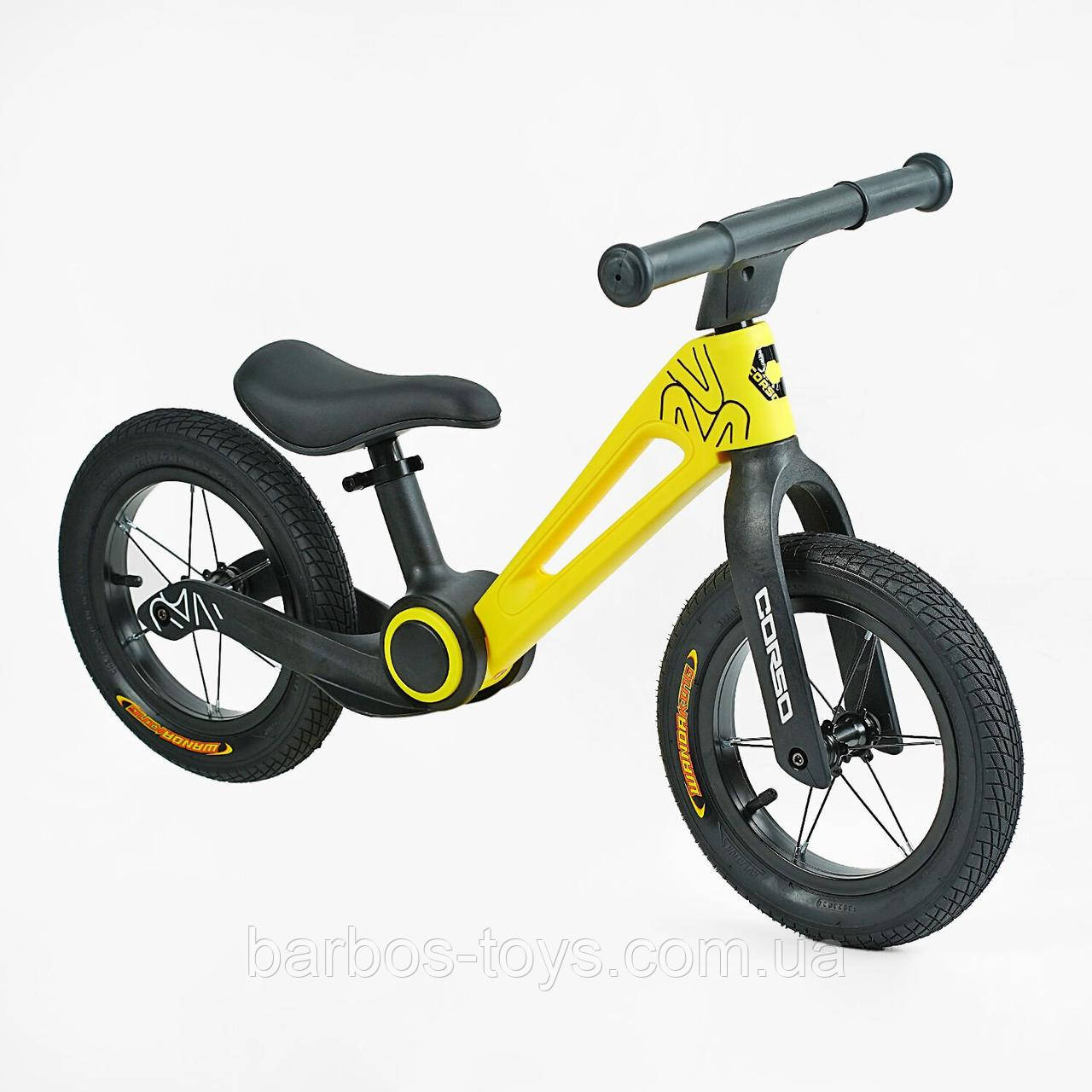 Велобіг дитячий Corso 12" 28115, нейлон, складна рама, регульований, надувні колеса 12’’, фото 1