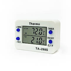 Цифровий термометр поворотний програмований зі звуковим сигналом THERMO TA-288S щуп 4 см.