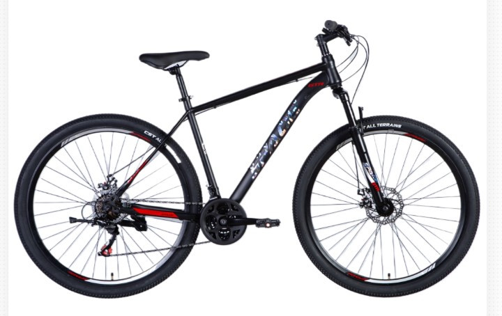 Велосипед 29" Spelli SX-4700 рама 19" чорний з червоним (SX-4700)