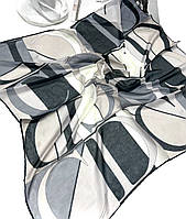 Шифоновый молодежны платок Диор Dior. Натуральный шелковый весенний платок Christian Dior с ручным краем
