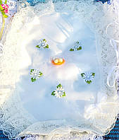 Красивая Пасхальная салфетка на взрослую корзину в бежевом цвете