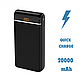 Павербанк зі швидкою зарядкою SkyDolphin SP29 PD+QC3.0 20000mAh Black (PB-000091), фото 2