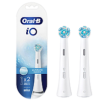 Змінні зубні насадки Oral-B iO Ultimate Clean 2шт для електричної зубної щітки White (білі)