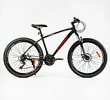 Велосипед CORSO «G-SPORT» 26 дюймів G-26235 рама алюмінієва, Shimano 21 швидкість, фото 3