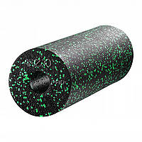 Масажний ролик (валик, ролер) гладкий 4FIZJO EPP PRO+ 45 x 14.5 см 4FJ0088 Black/Green