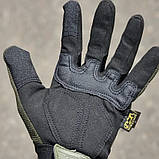 Тактичні рукавички M-Pact Mechanix Olive олива посилені М, фото 6