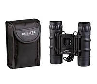 Бинокль Mil-Tec Mini Gen II 10x25 с футляром - черный - 15702102.woodland