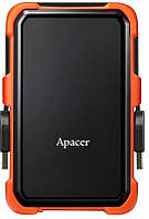 Накопитель внешний HDD 2.5 USB 2.0TB Apacer AC630 Black Orange (AP2TBAC630T-1) XE, код: 6708467