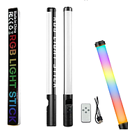 Акумуляторна лампа палиця RGB Light Stick для знімання, світлодіодна лампа-жезл із пультом для фото та відео