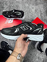 New Balance 530 Classics кросівки чорні білі, Чоловічі кросівки Євробаланс для бігу, Літні Осінні Весняні