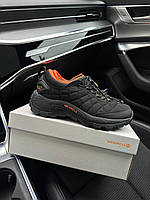 Кроссовки мужские Merrell Ice Cap Moc 2 Gore Tex All Black Orange черные с оранжевым SRV А2005