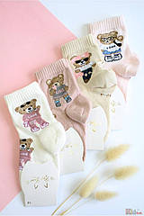 ОПТОМ Шкарпетки з ведмедиками для дівчинки (14/1-2 роки) Pier Lone 8681788596798