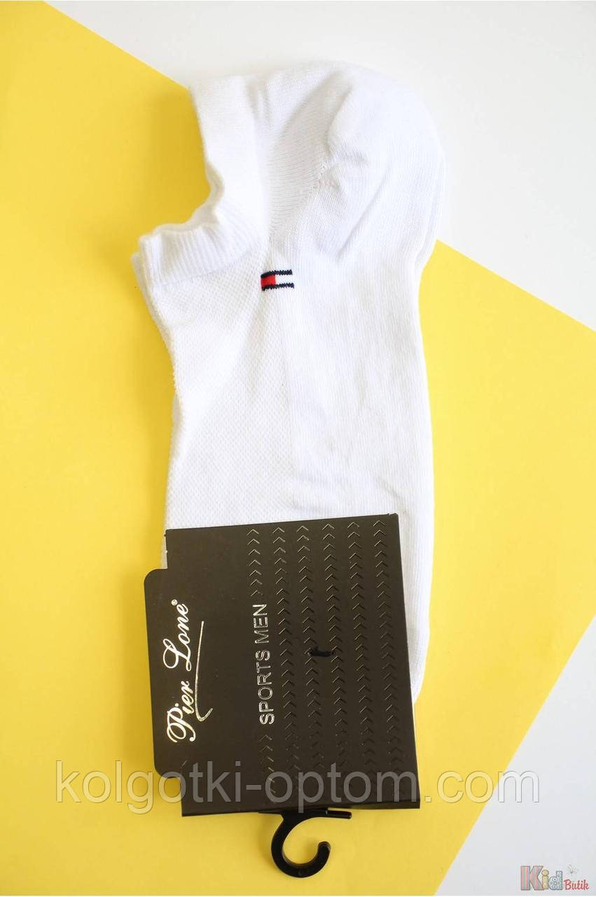 ОПТОМ Шкарпетки білі з чорточкою для хлопчика р.41-44 (27 / L / 41-43 см.)  Pier Lone 2125000840840
